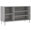 vidaXL Zapatero madera contrachapada gris Sonoma 102x36x60 cm