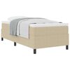 vidaXL Cama tipo Box Spring Gris claro y . 90 x 190 cm Tela de Pana