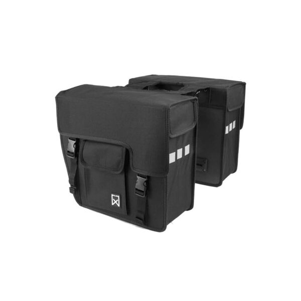 Willex Alforja doble de bicicleta Shopper 33 L negra 10701