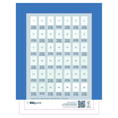rillprint Etiquetas autoadhesivas 105x99 mm 500 hojas blanco