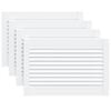 vidaXL Puerta de armario lamas 4 uds madera pino blanco 39,5x59,4 cm