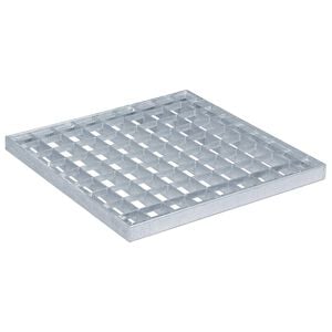 vidaXL Rejilla Plateado 30 x 30 x 2 cm