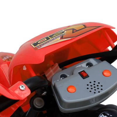 vidaXL Motocicleta para niños rojo y negro