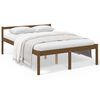 vidaXL Cama senior sin colch&oacute;n madera de pino marr&oacute;n miel 140x200 cm