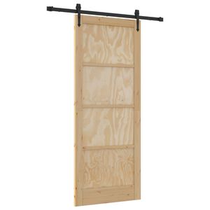 vidaXL Puerta Corredera ORKDAL Natural 86 x 211 cm
