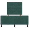 vidaXL Cama tipo Box Spring Verde oscuro 120 x 200 cm Terciopelo