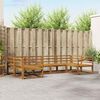 vidaXL Conjunto de sof&aacute;s de exterior 6 pcs Natural