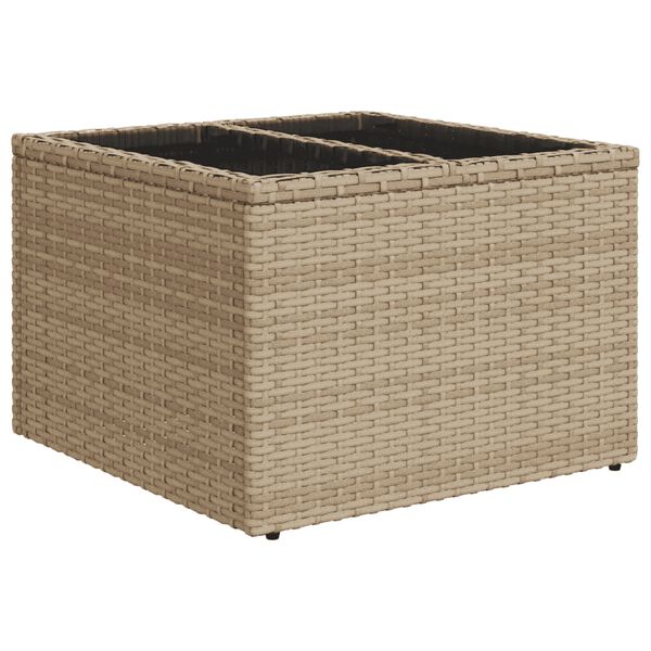 vidaXL Set sofás de jardín 14 pzas con cojines ratán sintético beige