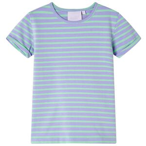 vidaXL Camiseta infantil con dise&ntilde;o a rayas menta chill&oacute;n 116