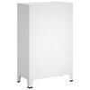 vidaXL Armario industrial acero blanco 67x35x107 cm