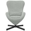 vidaXL Sill&oacute;n huevo Gris Claro 63 x 73 x 90 cm Terciopelo