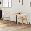 vidaXL Sillas de comedor 2 pcs Natural 54 x 57 x 73 cm