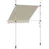 vidaXL Toldo retráctil de operación manual 200 cm crema