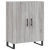 vidaXL Aparador alto madera contrachapada gris sonoma 69,5x34x180 cm