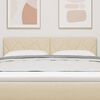 vidaXL Cabecero con cabecera Crema 160 cm Cuero sint&eacute;tico