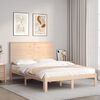 vidaXL Estructura de cama sin colch&oacute;n madera maciza de pino 140x190 cm