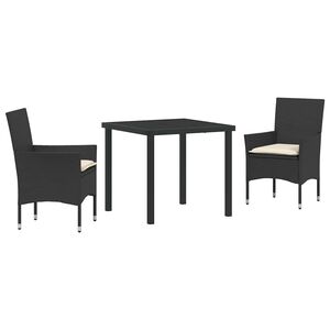vidaXL Conjunto de Comedor de Jard&iacute;n 7 pcs Gris Claro rat&aacute;n sint&eacute;tico