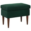 vidaXL Reposapi&eacute;s Verde oscuro 55 x 35 x 41 cm Terciopelo