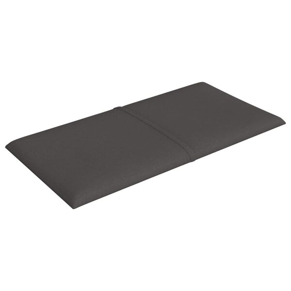 vidaXL Paneles de pared 12 uds tela gris oscuro 30x15 cm 0,54 m²