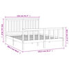 vidaXL Estructura cama con cabecero madera pino marr&oacute;n miel 150x200cm