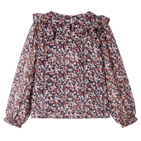 Camisa infantil de manga larga rosa oscuro 104