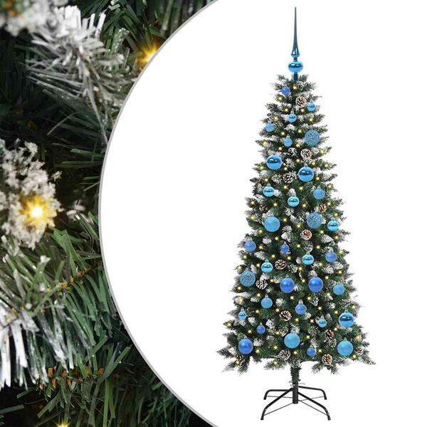vidaXL &Aacute;rbol de Navidad artificial Verde 150 cm PVC, Pl&aacute;stico y Acero