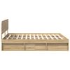 vidaXL Estructura de cama Sonoma 200 x 200 cm Madera de pino macizo