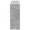 vidaXL Mesa Consola Rayado Gris Concreto 155 x 29 x 74 cm