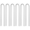 vidaXL Clavijas de tienda forma U 6 uds acero galvanizado 37 cm &Oslash;10 mm