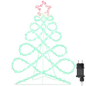 vidaXL Luz en forma de &aacute;rbol de Navidad Multicolor 78 x 58 cm PVC