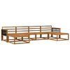 vidaXL Conjunto de sof&aacute;s de exterior 6 uds. Natural