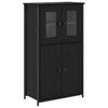 vidaXL Alacena Roble Negro 62 x 32 x 106,5 cm Madera de ingenier&iacute;a