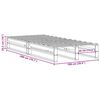 vidaXL Estructura de cama sin colch&oacute;n madera maciza de pino 100x200 cm