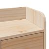 vidaXL Cama con estantería sin colchón madera maciza de pino 135x190cm