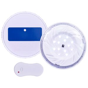 vidaXL L&aacute;mpara LED sumergible flotante piscina mando distancia blanco