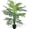 vidaXL Palmera artificial Phoenix con macetero 130 cm