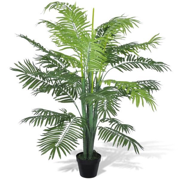 vidaXL Palmera artificial Phoenix con macetero 130 cm