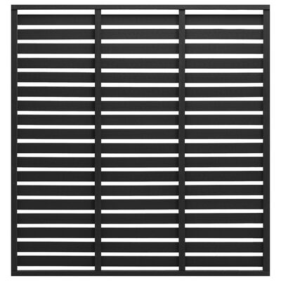 vidaXL Panel de valla de WPC negro 180x180 cm