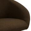 vidaXL Sillas de comedor giratorias 2 unidades tela marr&oacute;n oscuro