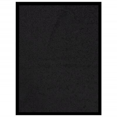 vidaXL Felpudo negro 40x60 cm