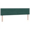vidaXL Cama box spring con colchones terciopelo verde oscuro 180x210cm