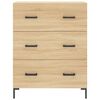 vidaXL Aparador alto madera contrachapada color roble 69,5x34x180 cm