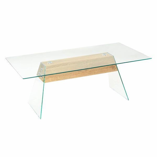 vidaXL Mesa de Caf&eacute; Transparente 110 x 55 x 40 cm Cristal