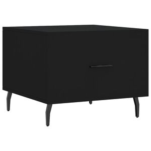 vidaXL Mesa de centro madera contrachapada negro 50x50x40 cm