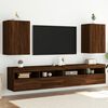 vidaXL Muebles de TV de pared 2 uds madera marr&oacute;n roble 40,5x30x60 cm
