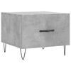 vidaXL Mesa de centro madera de ingenier&iacute;a gris hormig&oacute;n 50x50x40 cm