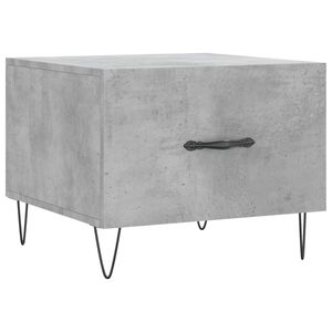 vidaXL Mesa de centro madera de ingenier&iacute;a gris hormig&oacute;n 50x50x40 cm