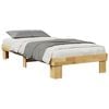 vidaXL Estructura de cama sin colch&oacute;n 100x200 cm madera maciza roble