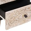 vidaXL Armario de Noche 2 pcs 40 x 33,5 x 46 cm Madera de mango maciza