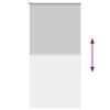 vidaXL Estor Enrollable Opaco gris claro 65x130 cm Tela Ancho 60,7 cm